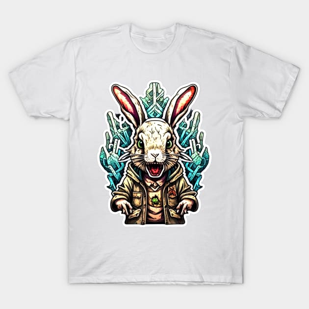 Zombie Rabbit T-Shirt by Sugarori